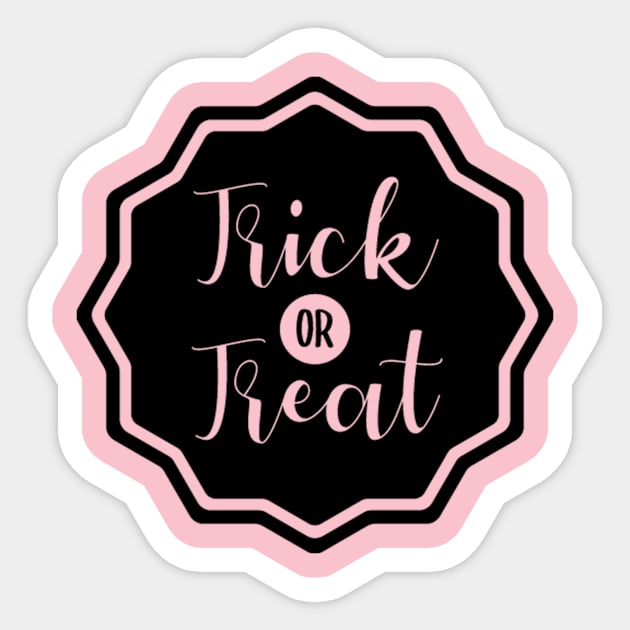 Trick Or Treat | Halloween Gift Idea Sticker by Designerabhijit